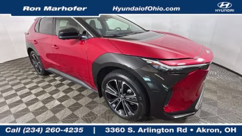 2023 Supersonic Red w/Black Roof Toyota bZ4X Limited AWD SUV