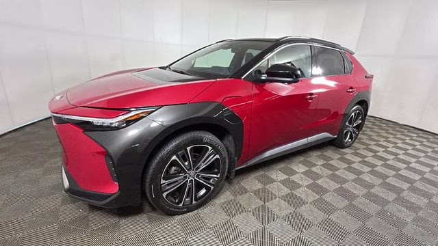 2023 Supersonic Red w/Black Roof Toyota bZ4X Limited AWD SUV
