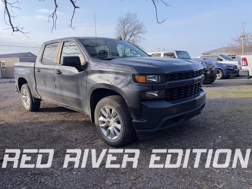 2021 Shadow Gray Metallic Chevrolet Silverado 1500 Custom 4X4 Truck