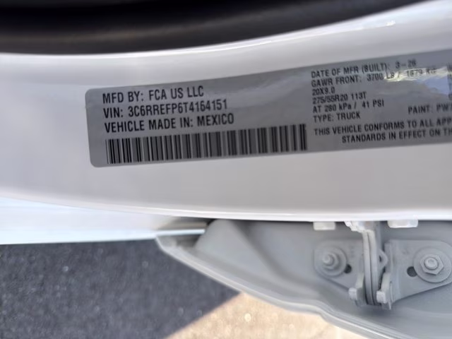 2026 Bright White Clearcoat Ram 1500 Big Horn RWD Truck