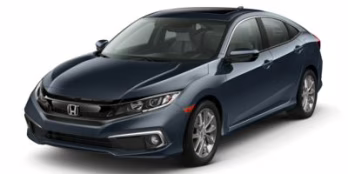 2019 Black Honda Civic EX-L FWD Sedan