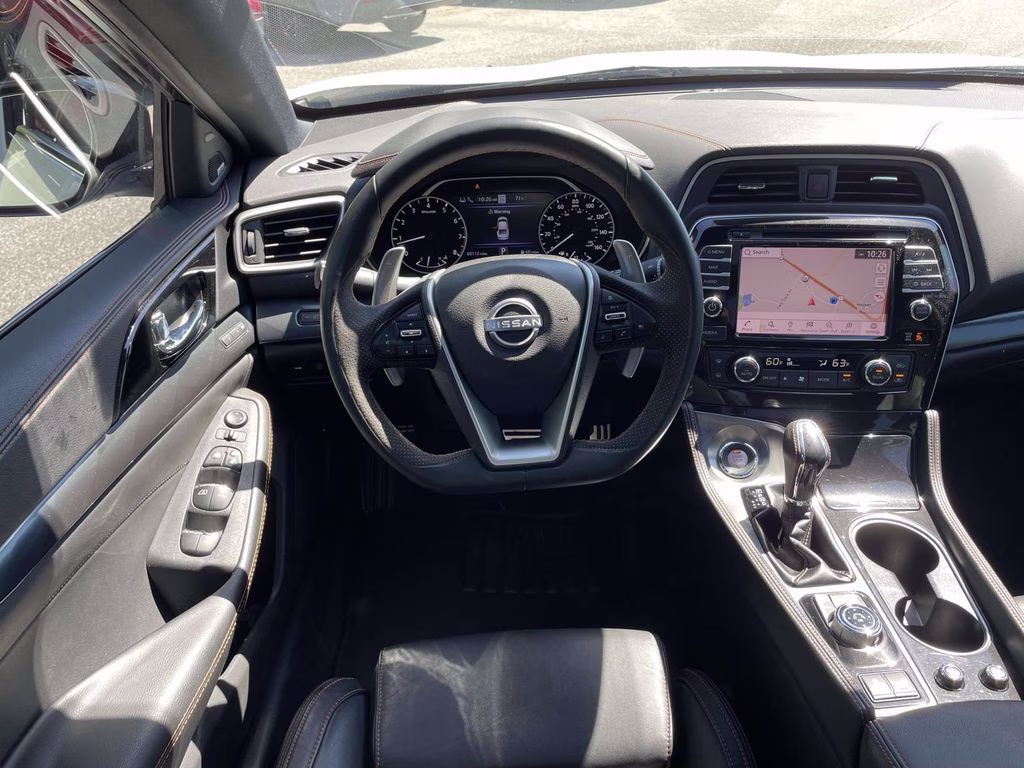 2023 Pearl White Tricoat Nissan Maxima SR FWD Sedan