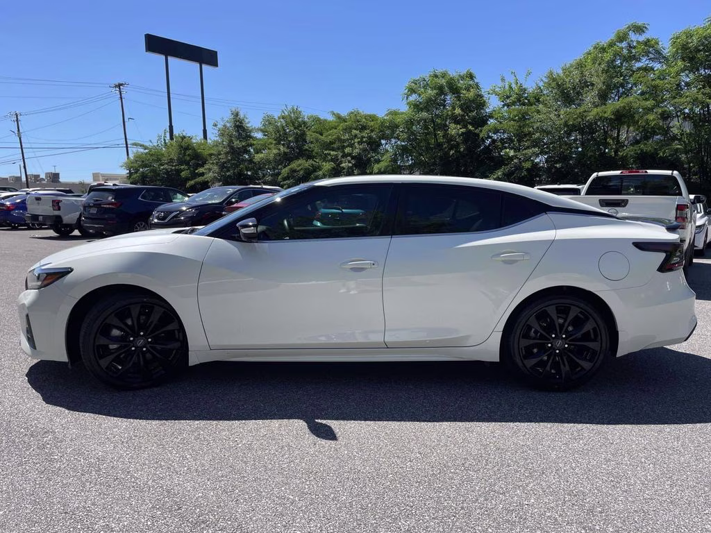 2023 Pearl White Tricoat Nissan Maxima SR FWD Sedan