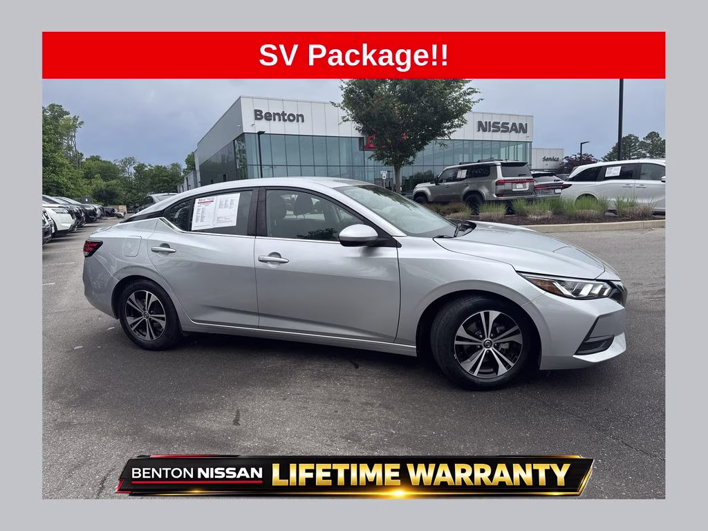 2021 Brilliant Silver Metallic Nissan Sentra SV FWD Sedan