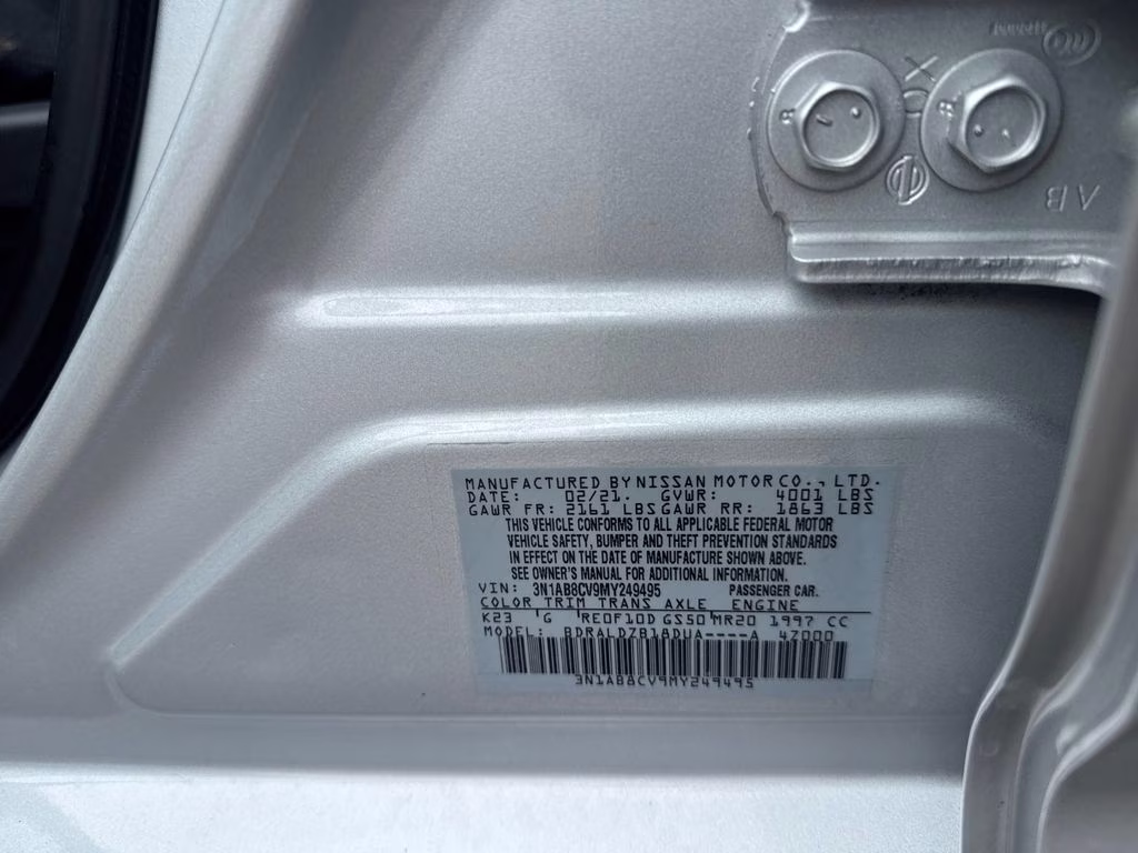 2021 Brilliant Silver Metallic Nissan Sentra SV FWD Sedan
