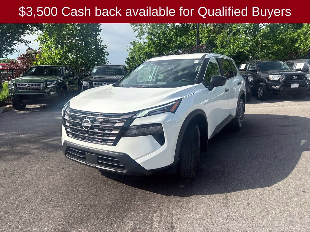 2026 Glacier White Nissan Rogue S FWD SUV