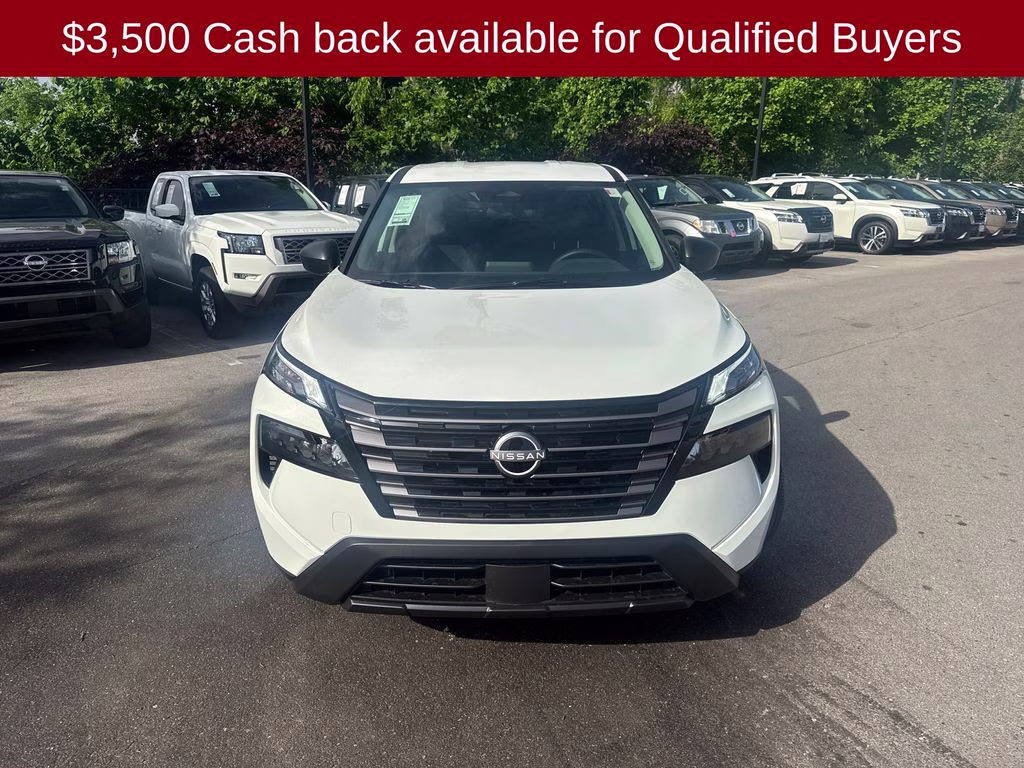 2026 Glacier White Nissan Rogue S FWD SUV