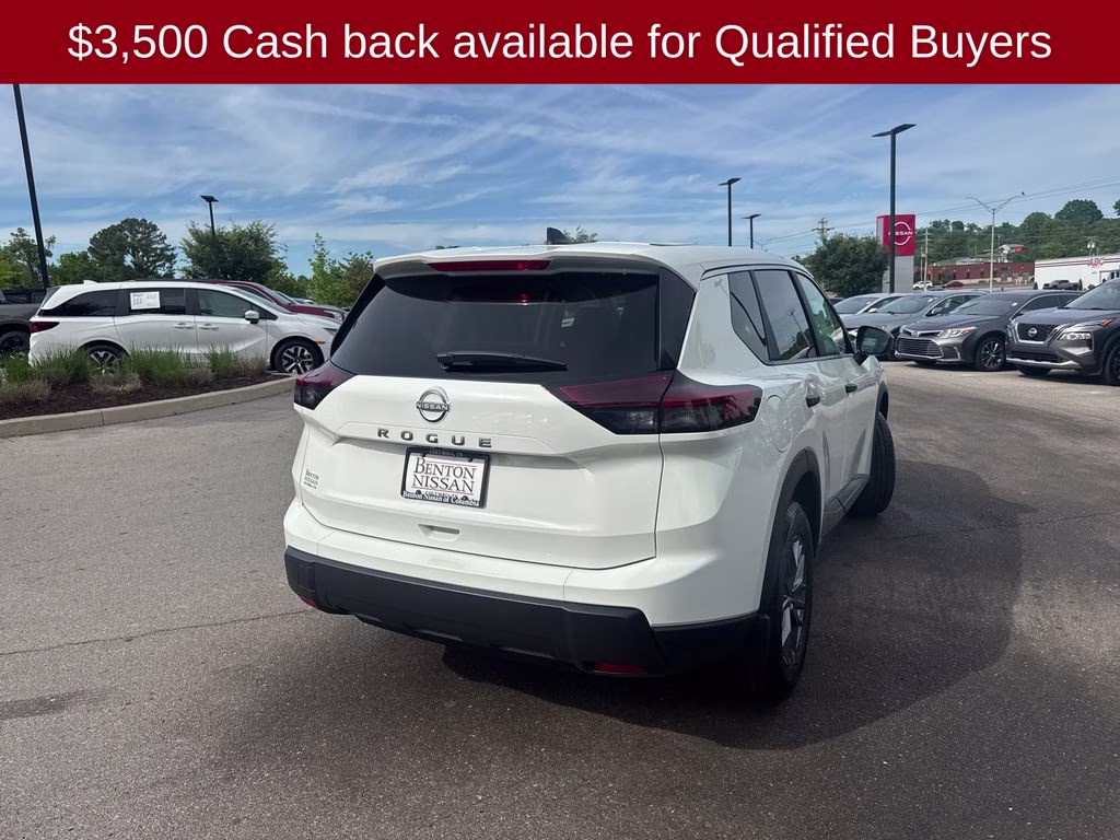 2026 Glacier White Nissan Rogue S FWD SUV