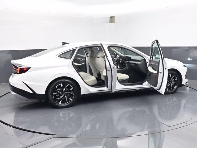 2025 Serenity White Hyundai Sonata SEL FWD Sedan