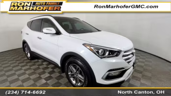 2017 Frost White Pearl Hyundai Santa Fe Sport 2.4 Base AWD SUV
