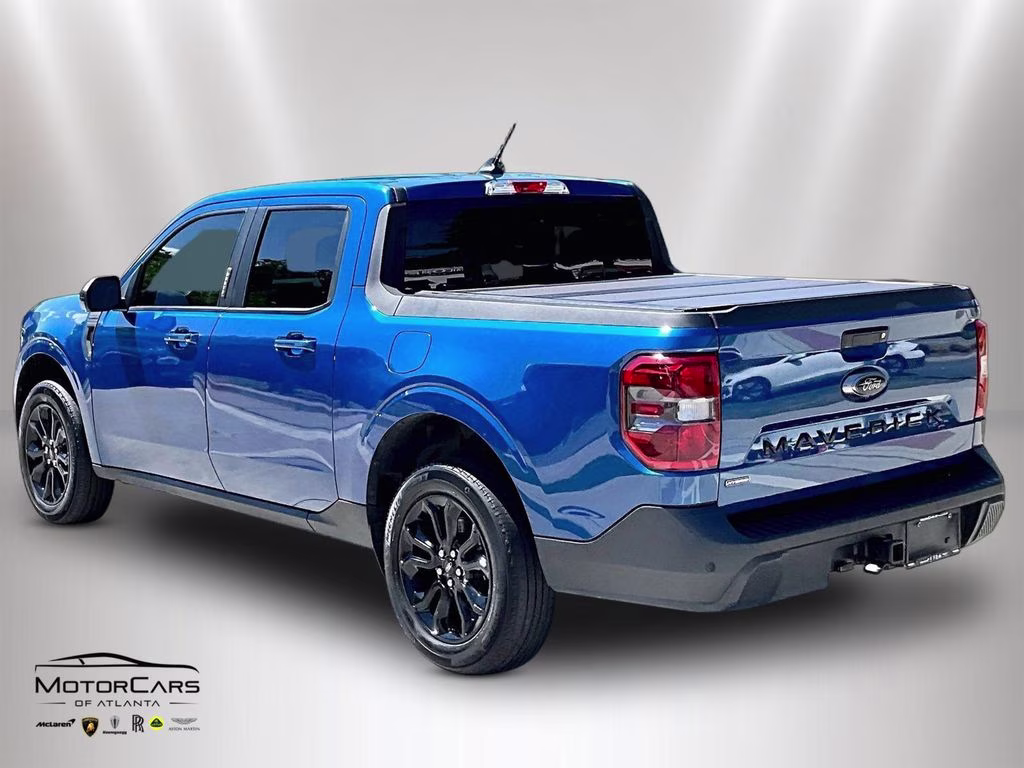 2023 Blue Metallic Ford Maverick Lariat Black Appearance Package FWD Truck