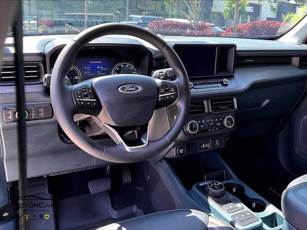 2023 Blue Metallic Ford Maverick Lariat Black Appearance Package FWD Truck