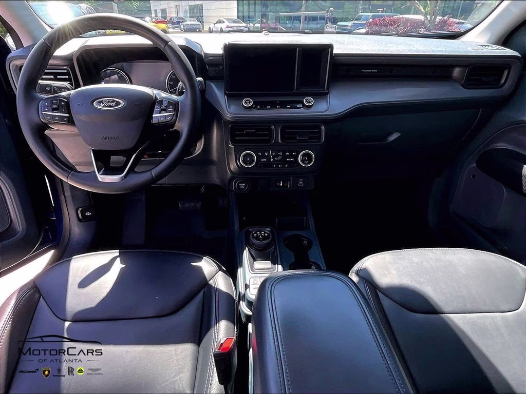 2023 Blue Metallic Ford Maverick Lariat Black Appearance Package FWD Truck