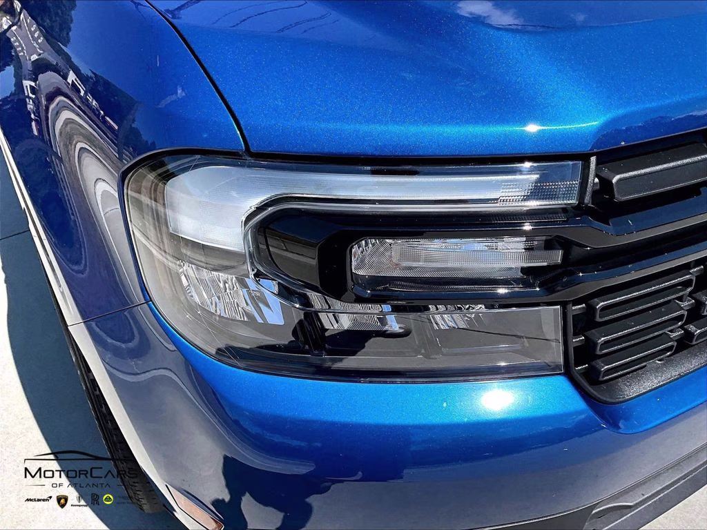 2023 Blue Metallic Ford Maverick Lariat Black Appearance Package FWD Truck