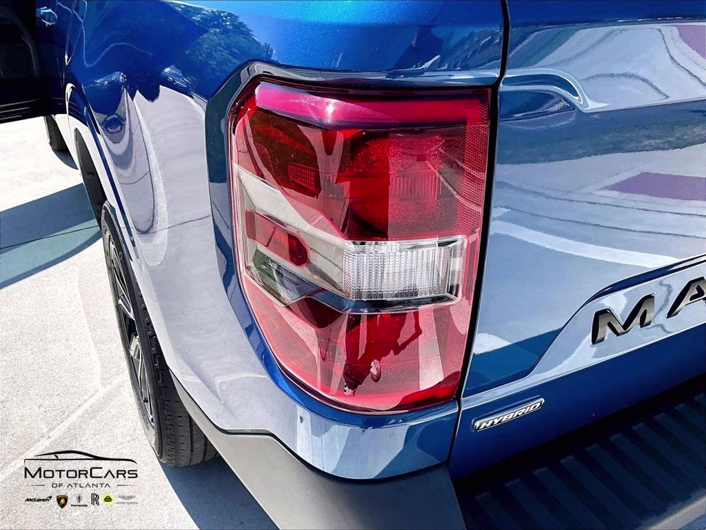 2023 Blue Metallic Ford Maverick Lariat Black Appearance Package FWD Truck