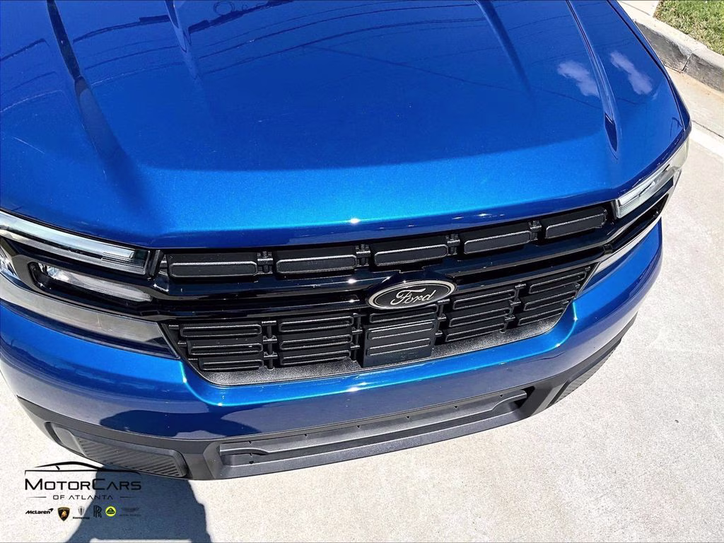 2023 Blue Metallic Ford Maverick Lariat Black Appearance Package FWD Truck