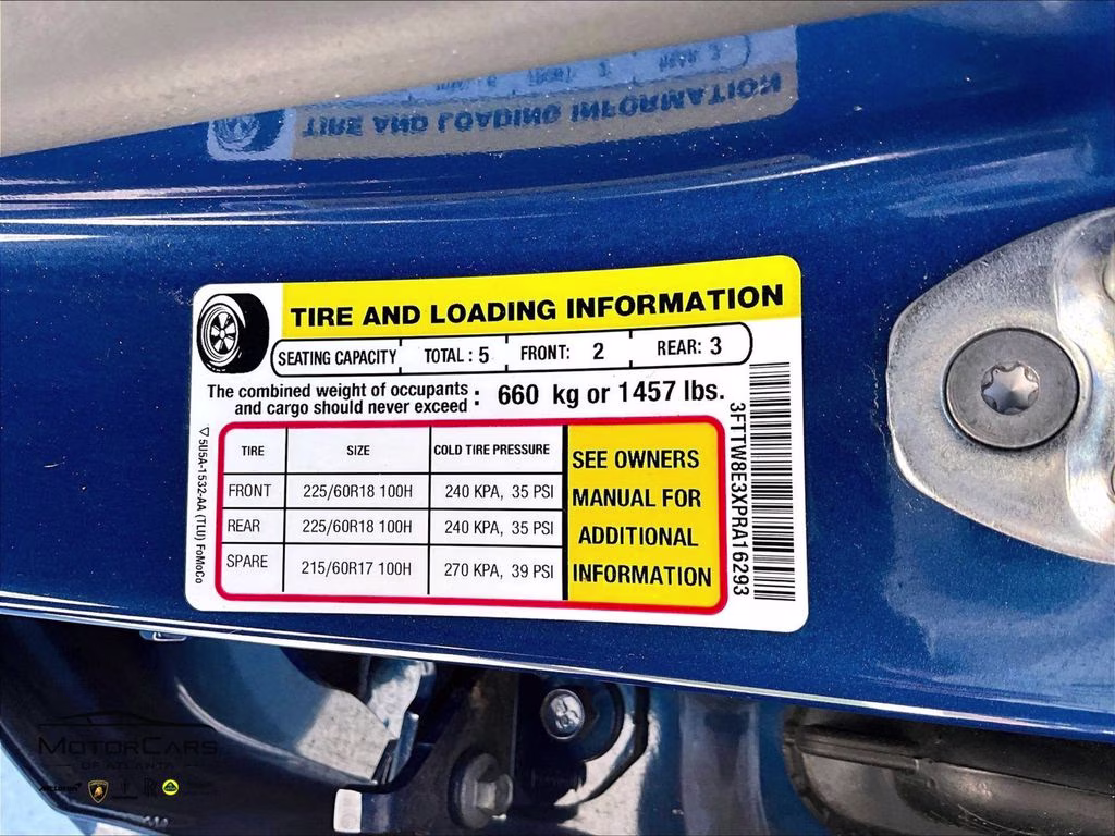 2023 Blue Metallic Ford Maverick Lariat Black Appearance Package FWD Truck