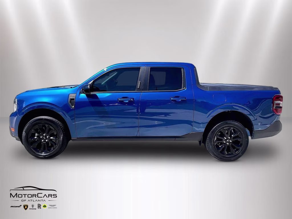 2023 Blue Metallic Ford Maverick Lariat Black Appearance Package FWD Truck