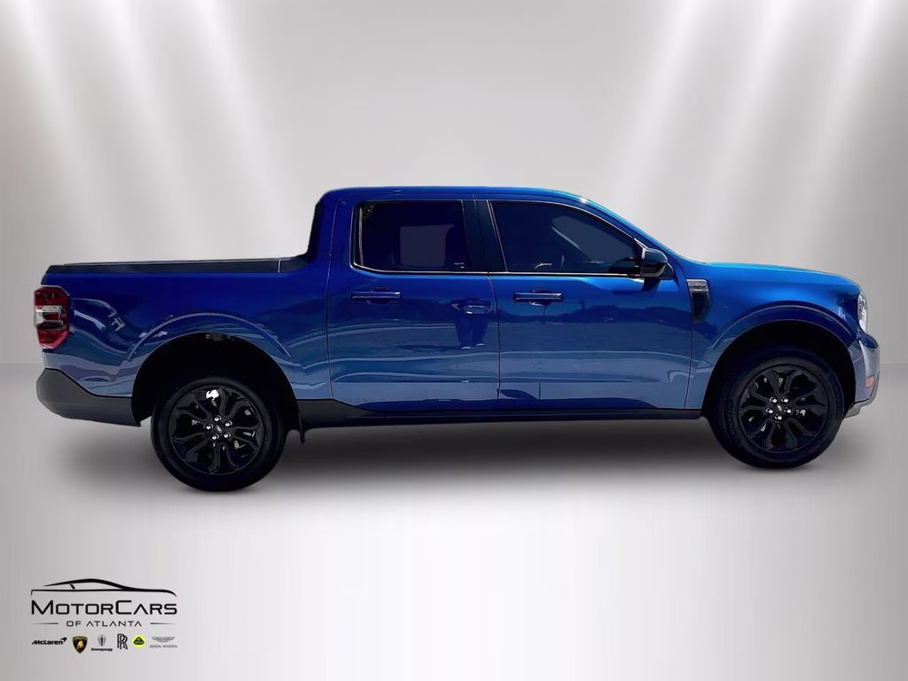 2023 Blue Metallic Ford Maverick Lariat Black Appearance Package FWD Truck