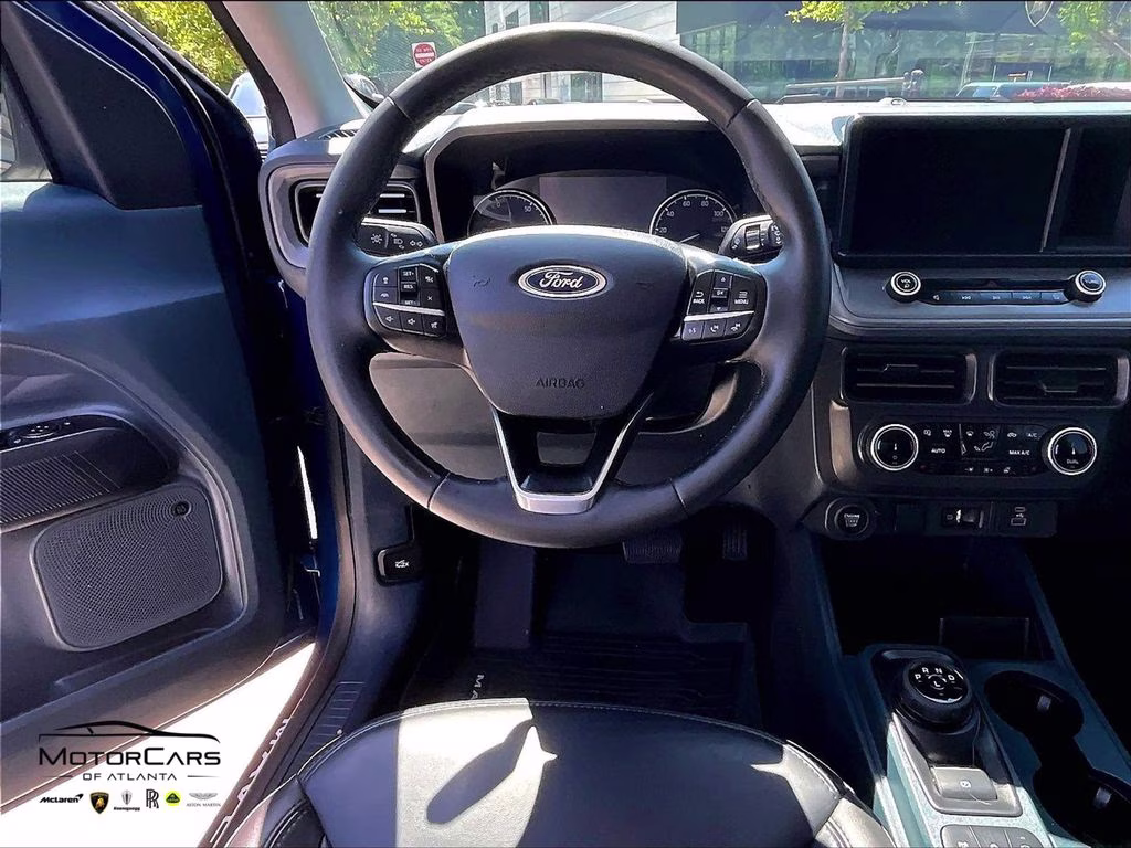 2023 Blue Metallic Ford Maverick Lariat Black Appearance Package FWD Truck