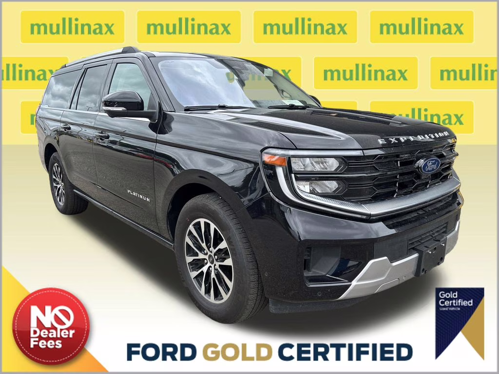 2025 Agate Black Metallic Ford Expedition Max Platinum 4X4 SUV