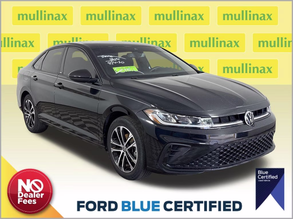 2025 Deep Black Pearl Volkswagen Jetta 1.5T Sport FWD Sedan
