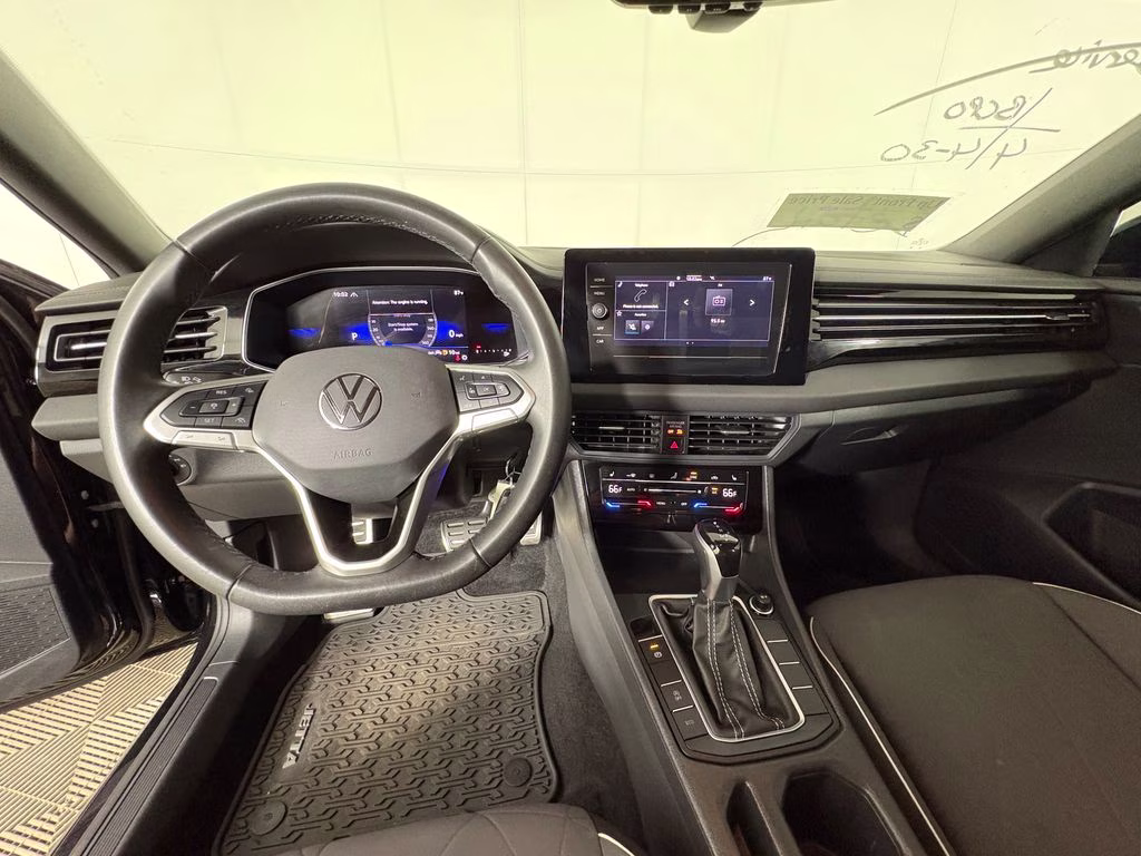 2025 Deep Black Pearl Volkswagen Jetta 1.5T Sport FWD Sedan