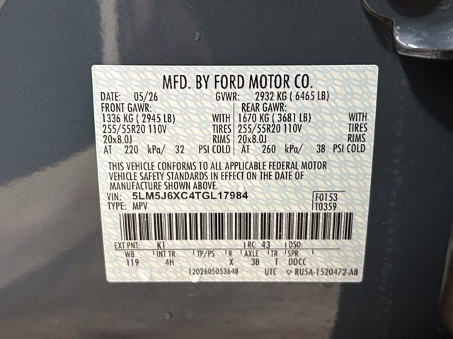 2026 Whisper Blue Metallic Clearcoat Lincoln Aviator Premiere AWD SUV
