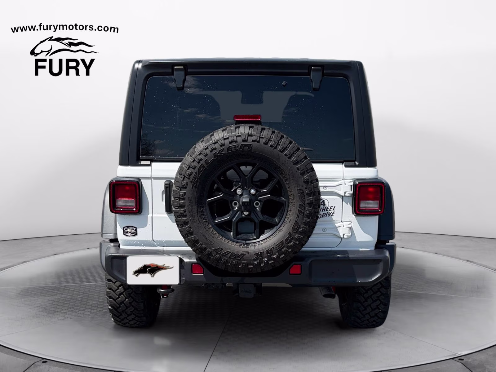 2025 Bright White Clearcoat Jeep Wrangler Willys 4X4 SUV