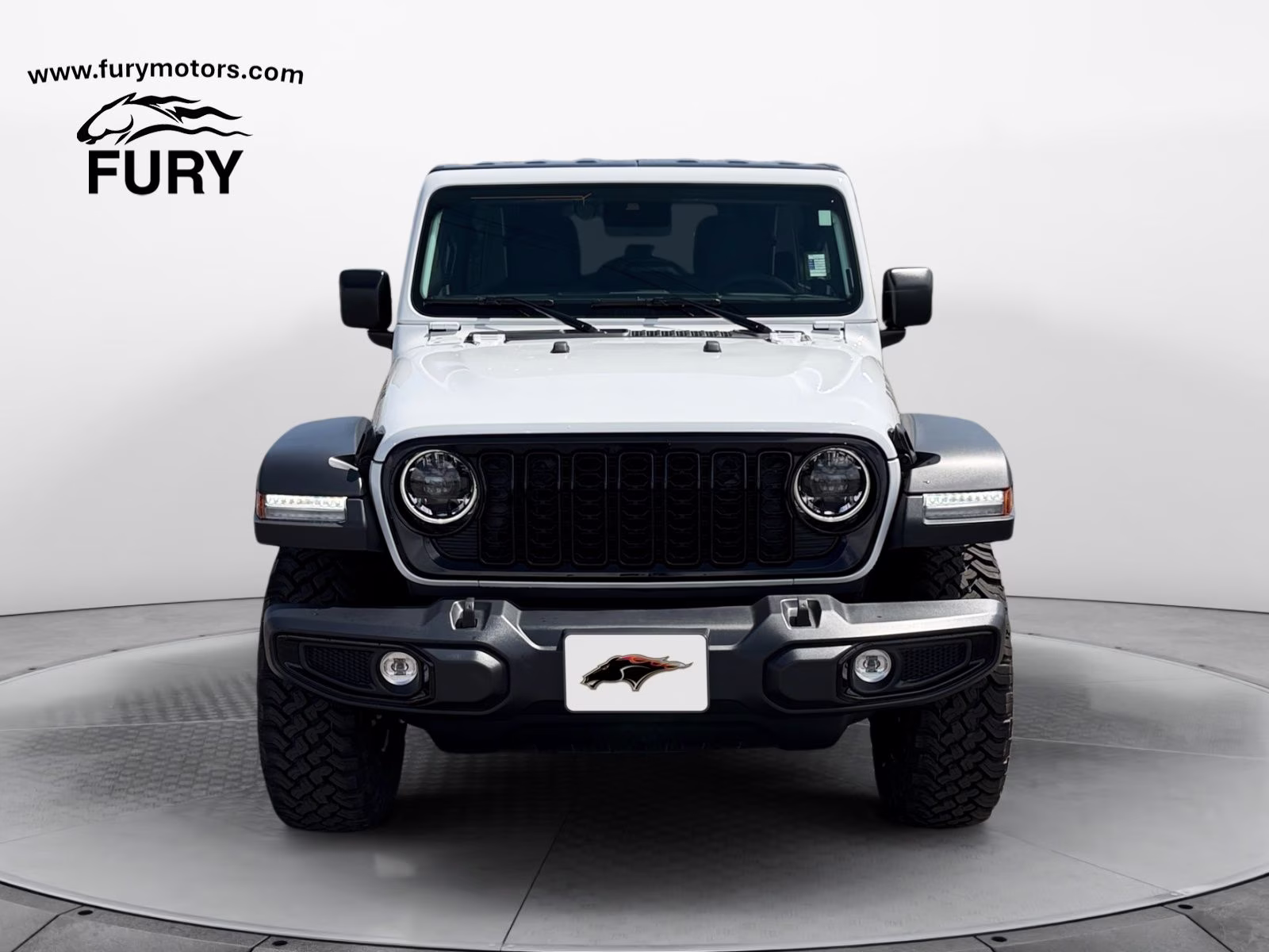 2025 Bright White Clearcoat Jeep Wrangler Willys 4X4 SUV