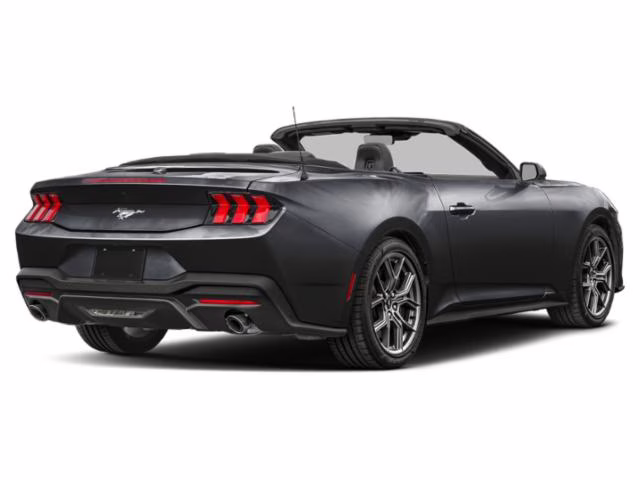 2025 Black Ford Mustang EcoBoost Premium RWD Convertible