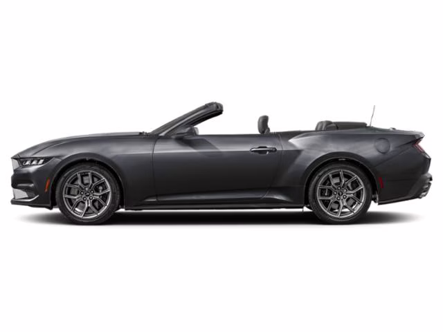 2025 Black Ford Mustang EcoBoost Premium RWD Convertible