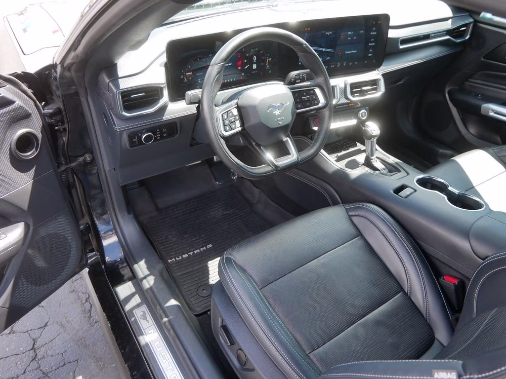 2024 Shadow Black Ford Mustang EcoBoost Premium RWD Coupe