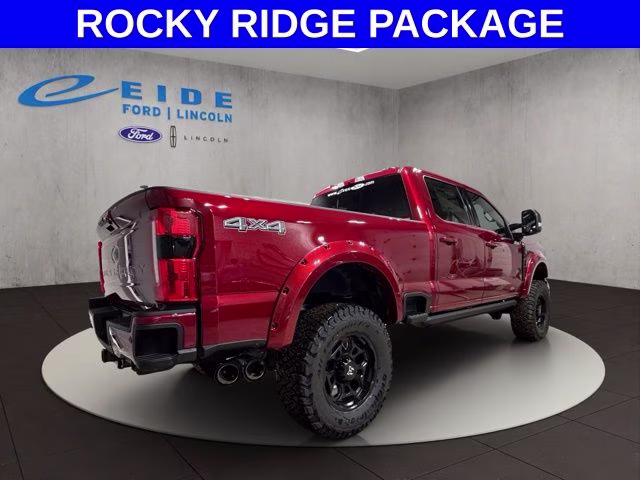 2026 Ruby Red Metallic Tinted Clearcoat Ford Super Duty F-250 SRW Lariat ROCKY RIDGE 4X4 Truck