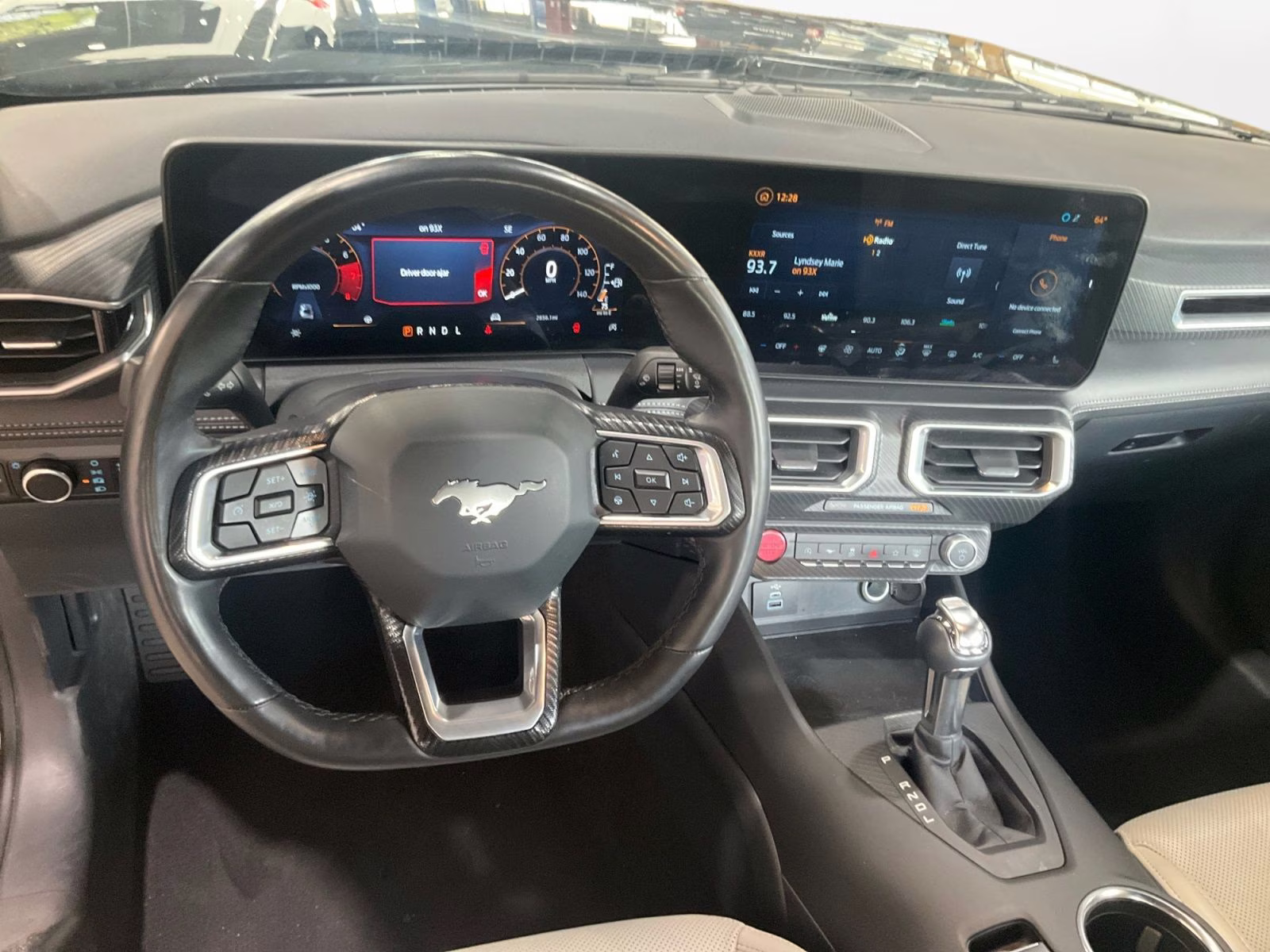 2025 Black Ford Mustang EcoBoost Premium RWD Convertible