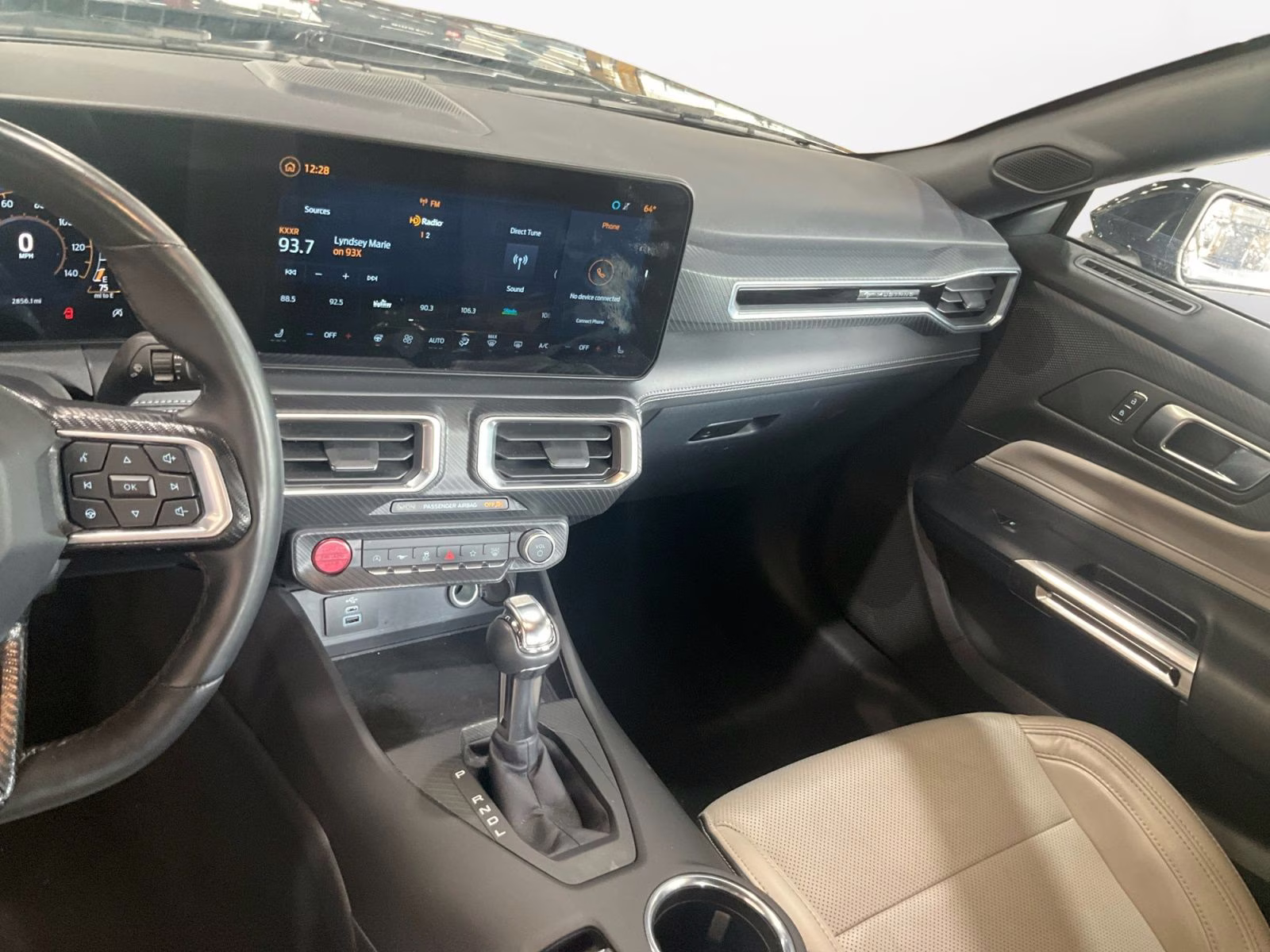 2025 Black Ford Mustang EcoBoost Premium RWD Convertible