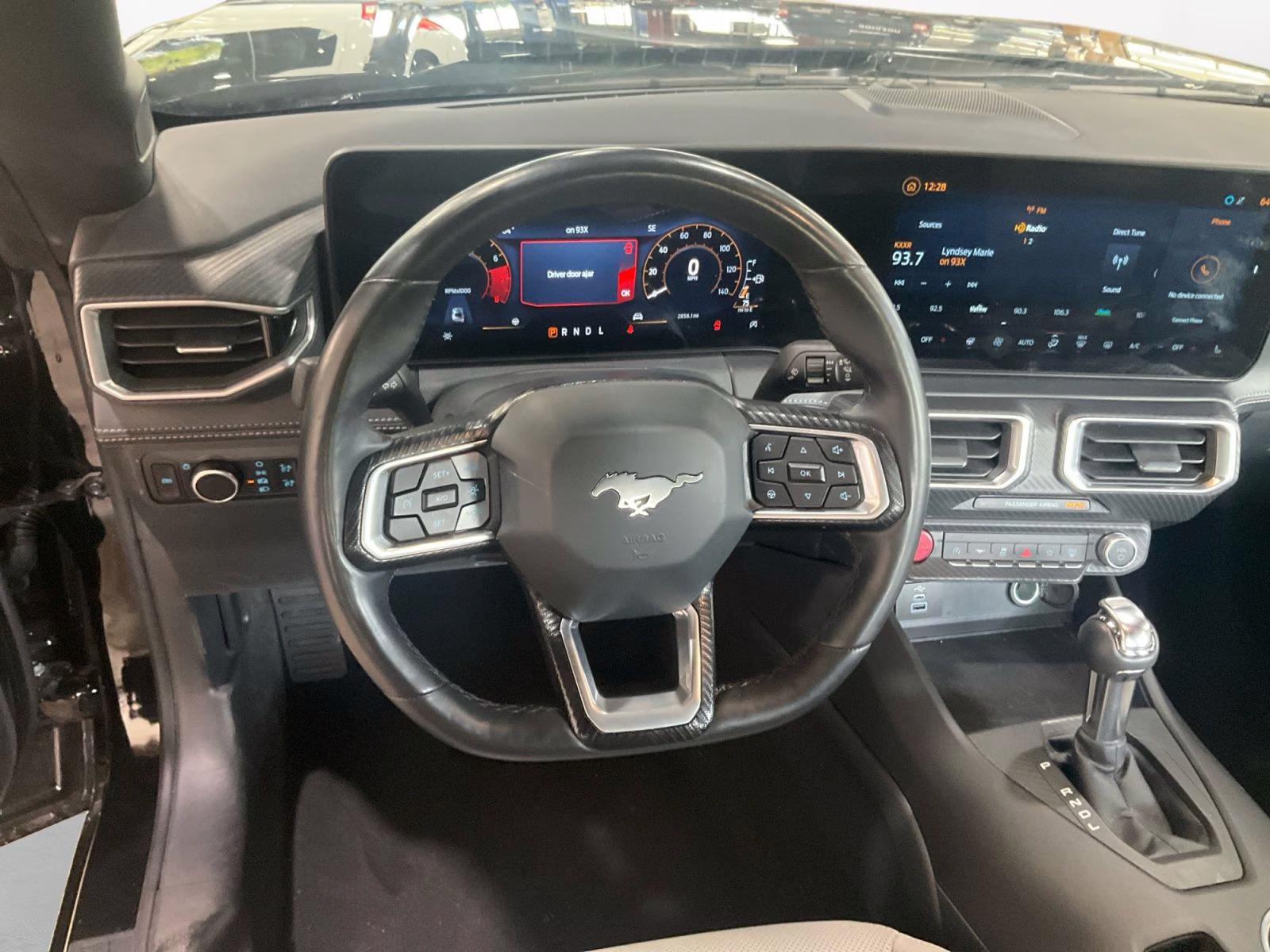 2025 Black Ford Mustang EcoBoost Premium RWD Convertible