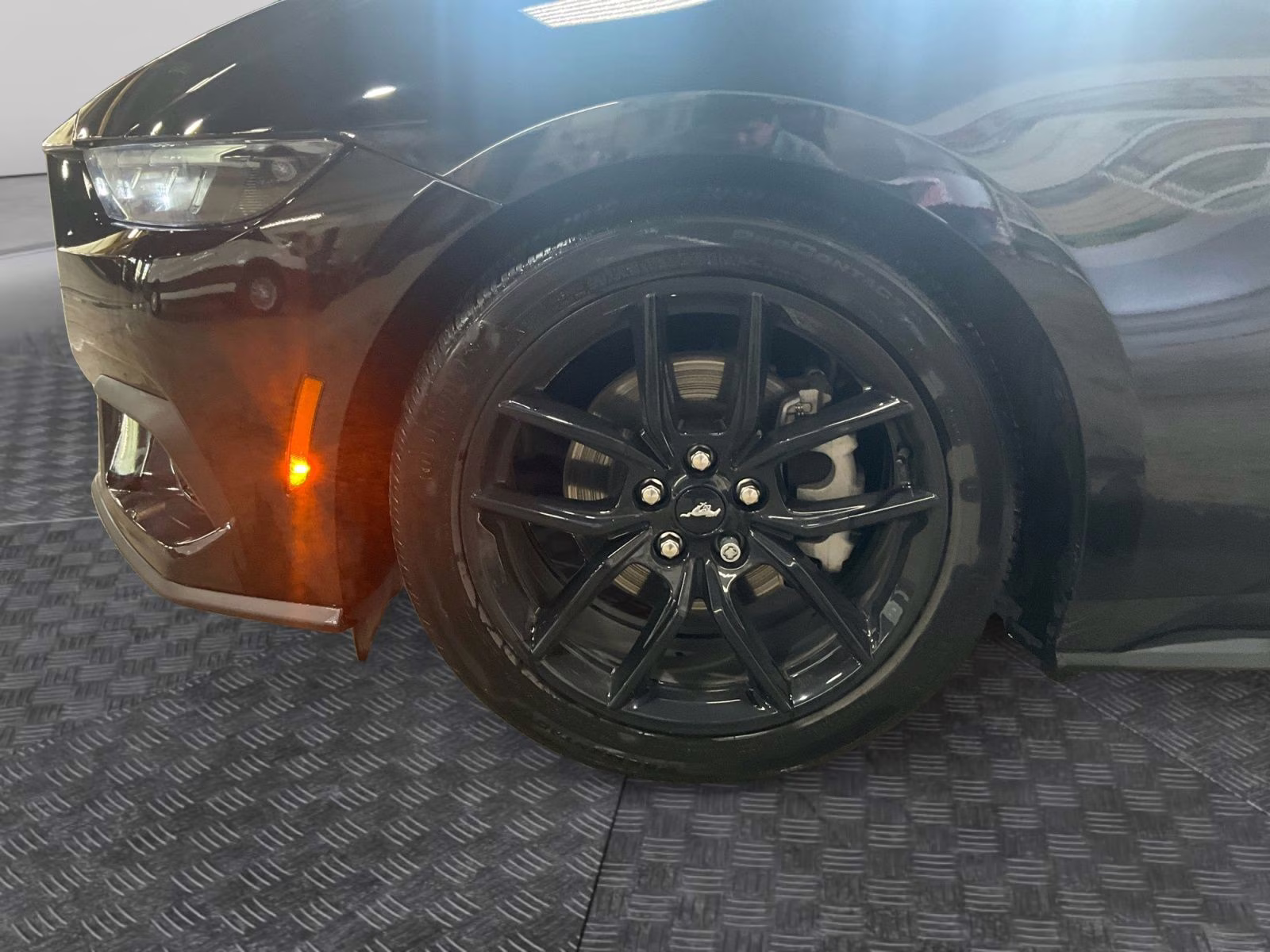 2025 Black Ford Mustang EcoBoost Premium RWD Convertible