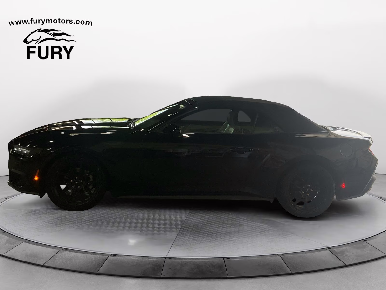 2025 Black Ford Mustang EcoBoost Premium RWD Convertible