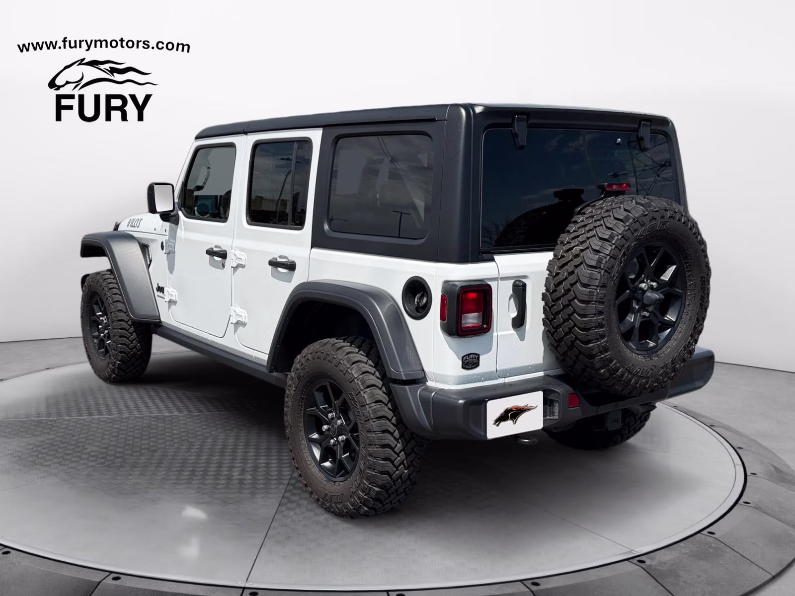 2025 Bright White Clearcoat Jeep Wrangler Willys 4X4 SUV