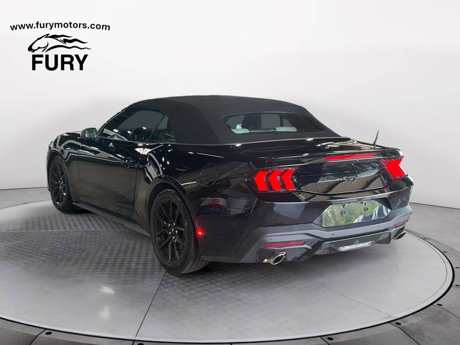 2025 Shadow Black Ford Mustang EcoBoost Premium RWD Convertible