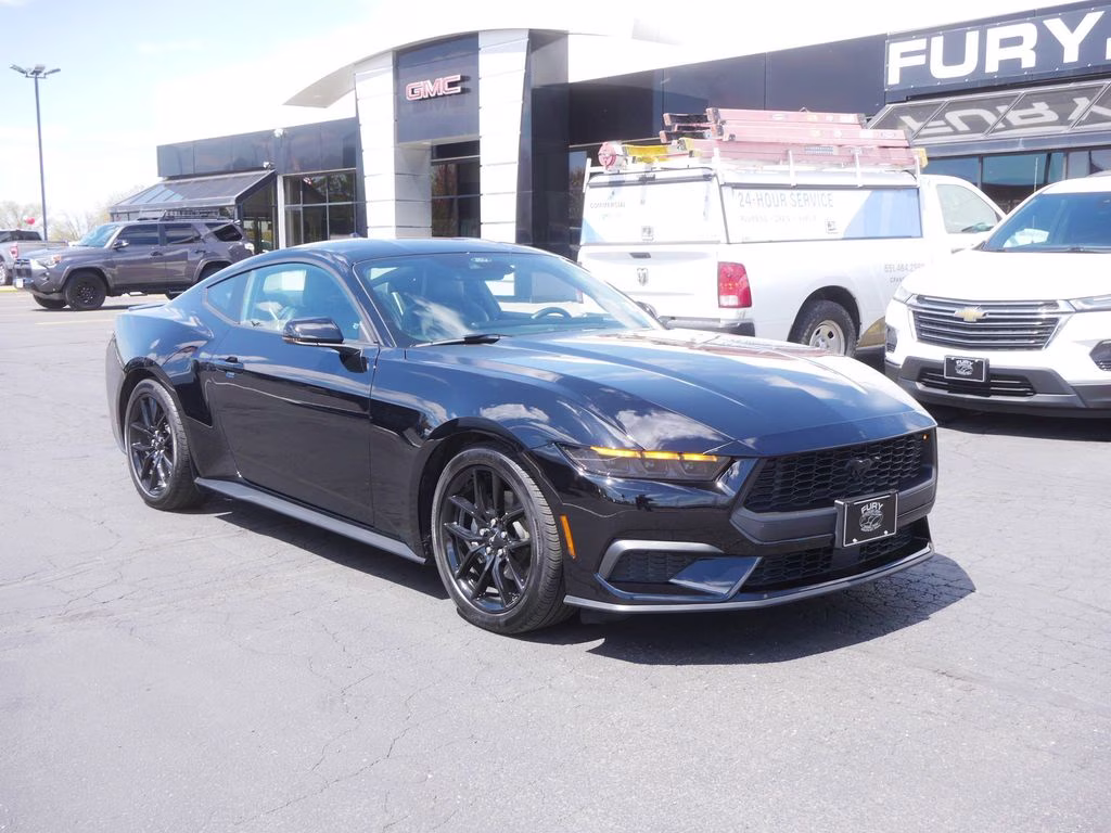 2024 Shadow Black Ford Mustang EcoBoost Premium RWD Coupe