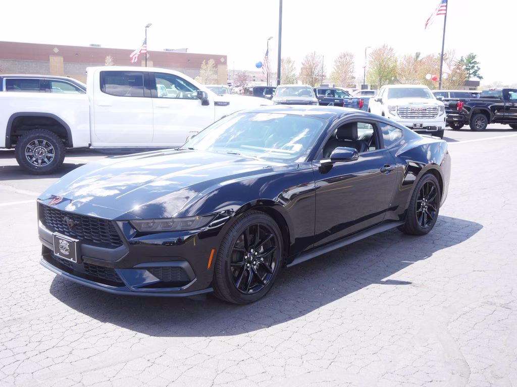 2024 Shadow Black Ford Mustang EcoBoost Premium RWD Coupe
