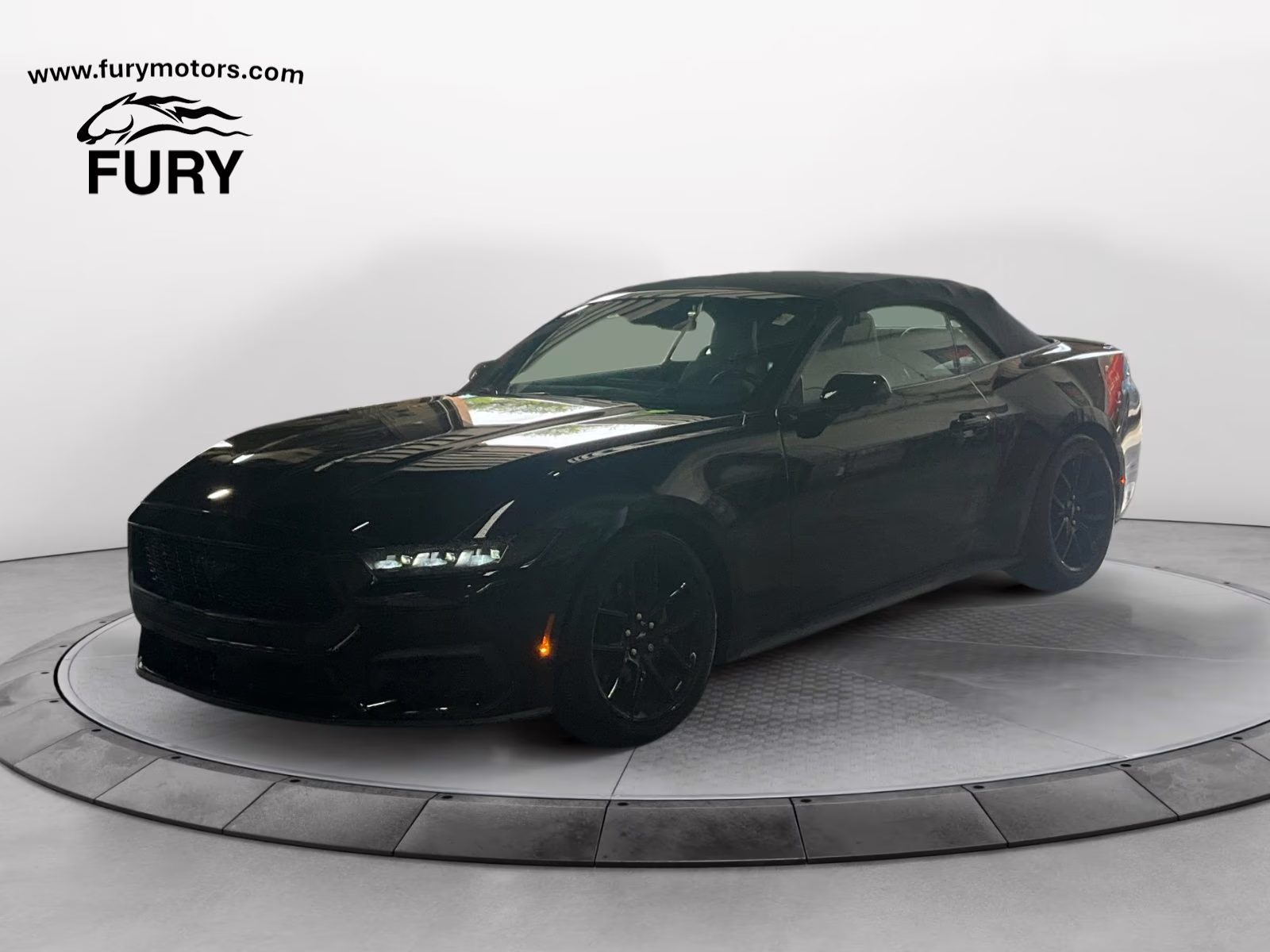 2025 Shadow Black Ford Mustang EcoBoost Premium RWD Convertible