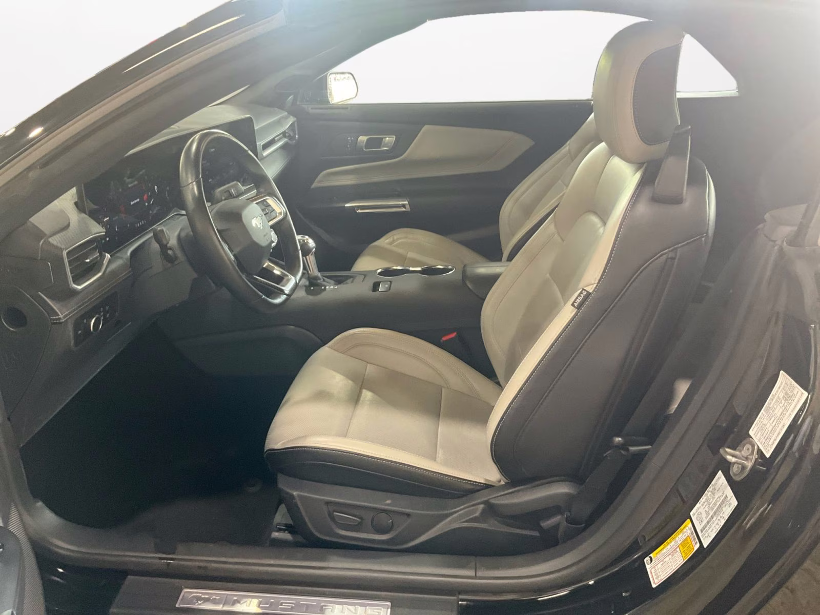 2025 Shadow Black Ford Mustang EcoBoost Premium RWD Convertible