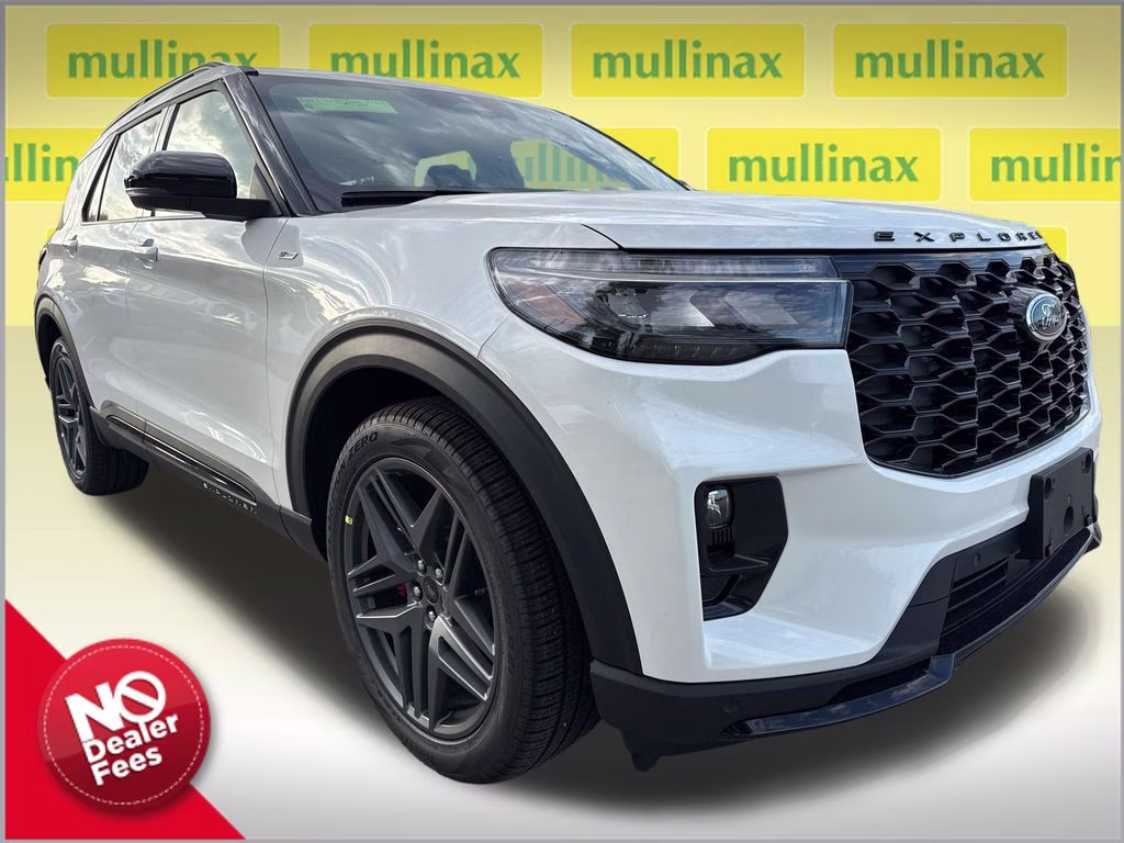 2026 Star White Metallic TC Ford Explorer ST-Line RWD SUV