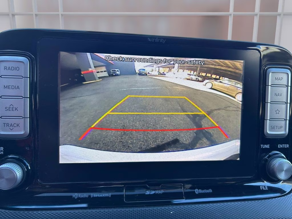 2019 Chalk White/Black Roof Hyundai Kona Electric Ultimate FWD SUV