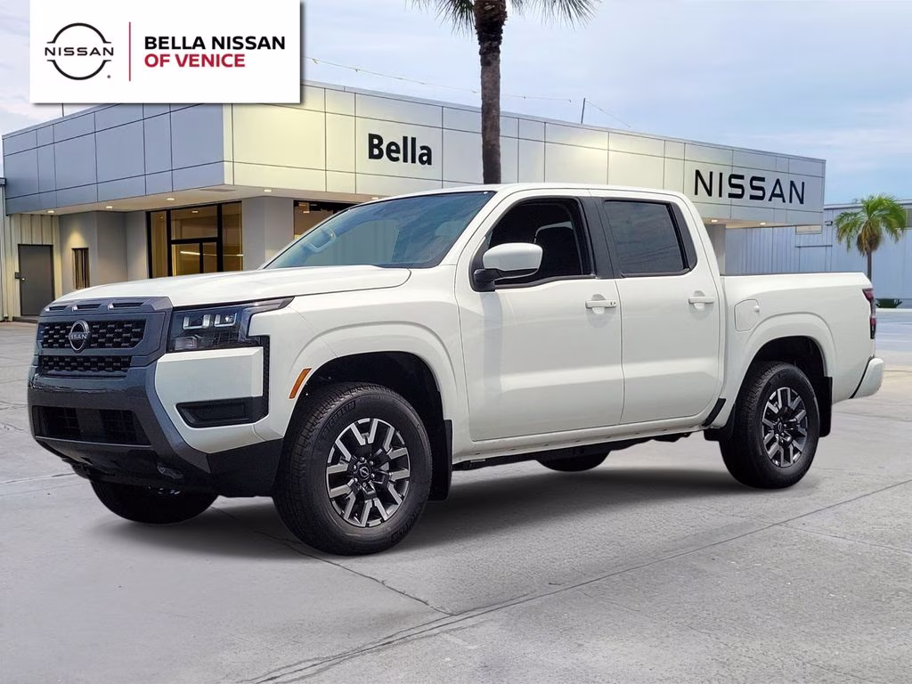 2026 Glacier White Nissan Frontier SV 4X4 Truck
