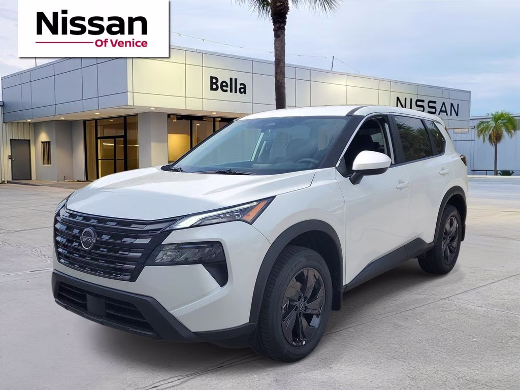 2026 Everest White Pearl Tricoat Nissan Rogue SV FWD SUV