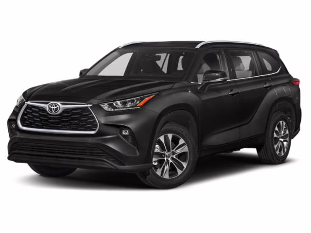 2022 Midnight Black Metallic Toyota Highlander XLE FWD SUV